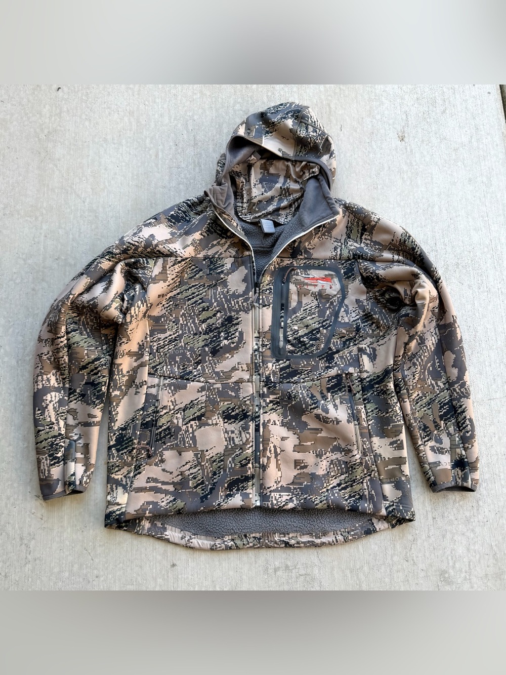 Sitka Jetstream Jacket Optifade Subalpine Men’s Size 2XL Windstopper Hunting